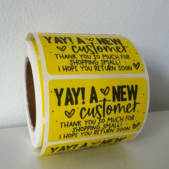 NEW customer sticker label | thank you sticker for small business - Picture 4 of 12